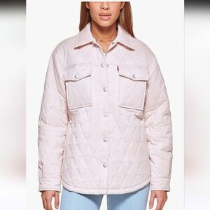 Levi's Women's Pink Quilted Jacket Size XS